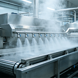 食品生产线饱和蒸汽清洗