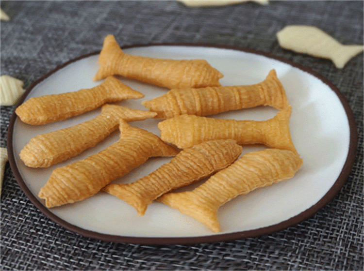畅销海外市场的高产油炸小麦粉休闲食品生产线